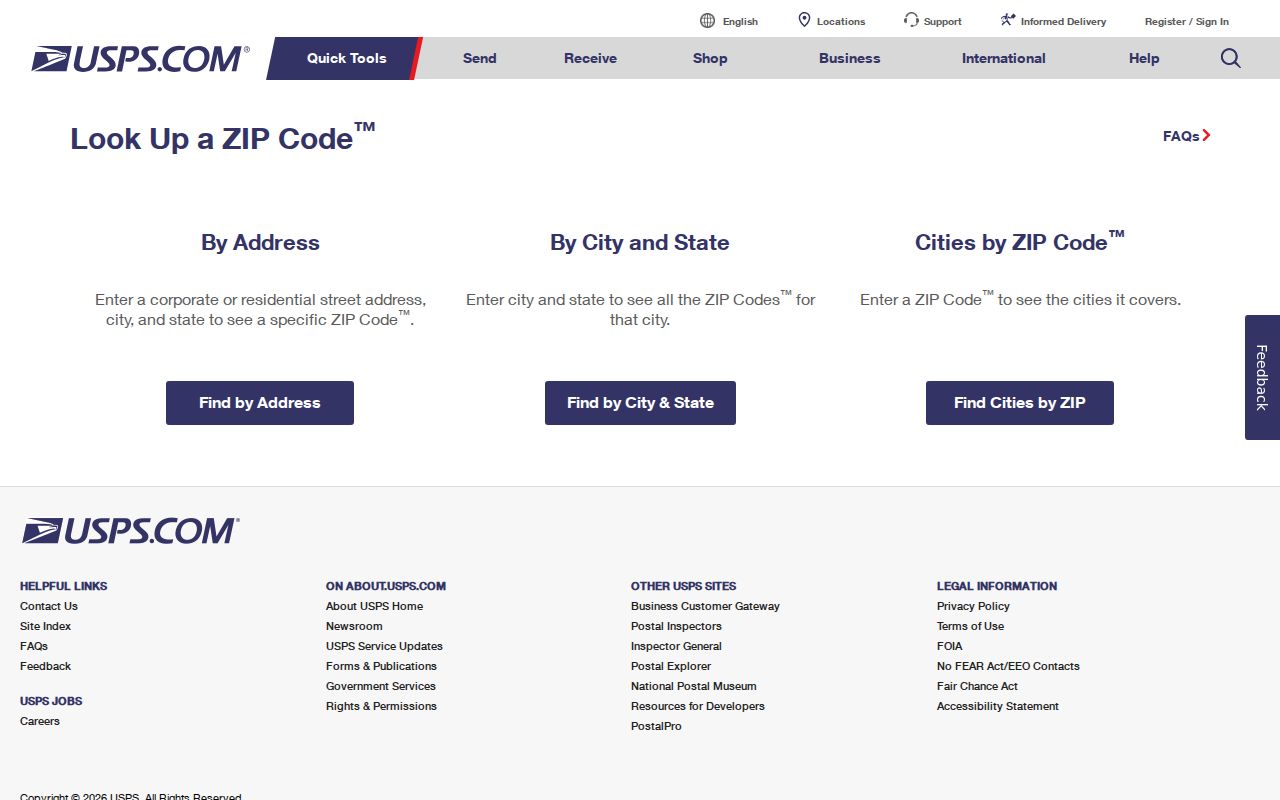 Southfield ZIP code USPS address and city lookup options